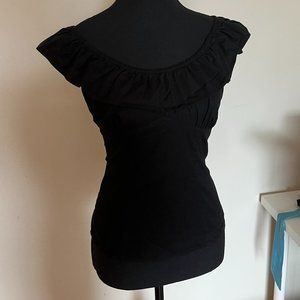 Hell Bunny RIO ruffle blouse